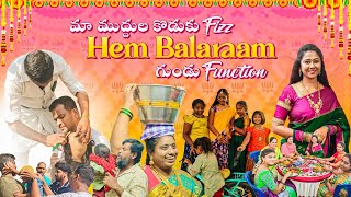 vlog  మా ముద్దుల కొడుకు Hem Balaraam Fizz గాడు గుండు function  Hair Tonsuring Ceremony  AS😘 [upl. by Ynahirb]