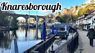 Knaresborough England  Enjoy this 4K Walking Tour [upl. by Enitsirhk]