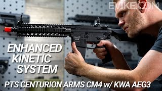 Enhanced Kinetic System  PTS Centurion Arms CM4 w KWA AEG3 [upl. by Crespo]