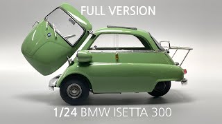 BMW ISETTA 300 124 GUNZE Model car build Full version [upl. by Norvell767]