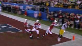 Santonio Holmes Steelers Super Bowl Game Winning TD NFLcom [upl. by Shepley]