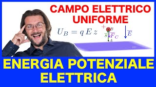 Energia potenziale elettrica caso di un campo elettrico uniforme [upl. by Ahsatam]