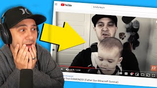 REACTING TO MY FIRST VIDEO ON YOUTUBE I was 13 [upl. by Beckman]