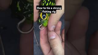 How to tie a strong fishing rig fishinglife fishtank fisherman fishvideo river aquarium fish [upl. by Hareemas]