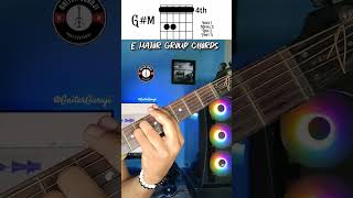 How to Play E Major Group Chords Progression majorchords [upl. by Lacey]