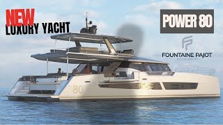 Fountaine Pajot POWER 80 catamaran  Luxury yacht to be launched in 2024 [upl. by Ayouqat]