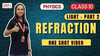 Refraction of light class 10  Your Complete Guide to Refraction Simplified  100 Plus Academy [upl. by Silber]