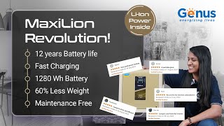 Best Lithium Ion Battery Inverter I Genus MaxiLion I LiIon Vs Lead Acid Battery System [upl. by Nilcaj353]