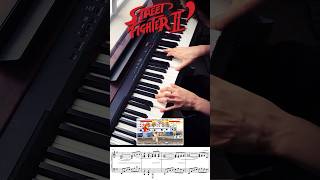 Ryu’s Theme  Street Fighter II Emotional  Nostalgic Piano streetfighter piano sheetmusic [upl. by Hepzi]