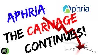 APHRIA APHA STOCK  THE CARNAGE CONTINUES SELL SELL SELL [upl. by Rosse]