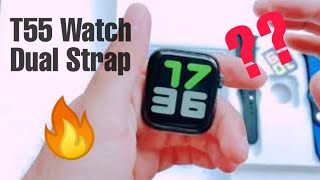 T55 Smartwatch Unboxing amp review  44mm 2020 [upl. by Eendyc]