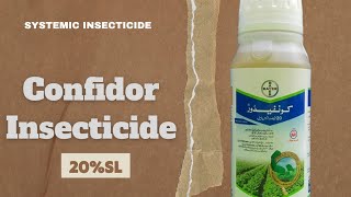 Confidor 20 SL Insecticide Bayer  Imidacloprid 171 Pesticide Uses amp Mode of Action UrduHindi [upl. by Akcimehs]