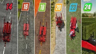 fs14 vs fs16 vs fs18 vs fs20 vs fs23 vs fs24  picks up to straw bales Timelapse [upl. by Rochelle]