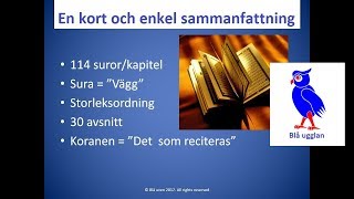 Vad handlar Koranen om Islam Haditherna En kort och enkel sammanfattning [upl. by Assiram]