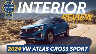 2024 Volkswagen Atlas Cross Sport  Interior Review [upl. by Robbi313]