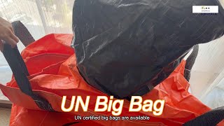 full open top 500kg un big bag fibc bulk packing dangerous goods [upl. by Adham]