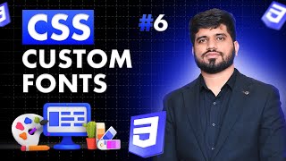 06 How to add Custom Fonts in CSS [upl. by Yornoc]