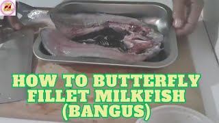 How to Butterfly Fillet Milkfish Bangus [upl. by Rodie]