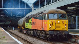 56051 quotSurvivalquot Screaming out of Newcastle on the last ever run of the Sinfin aviation fuel [upl. by Nnaeirual650]