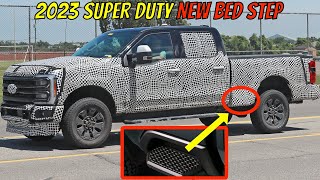 EXCLUSIVE 2023 Ford Super Duty to get NEW Bed Step Feature [upl. by Ardaid]