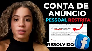 COMO RESTABELECER CONTA DE ANÚNCIO PESSOAL RESTRITA QUE NÃO APARECE O BOTÃO DE SOLICITAR ANÁLISE [upl. by Raye610]