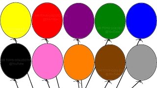 Learning colours with quotBalloon Colouring Pagequot Childrens educational video [upl. by Eniluap]