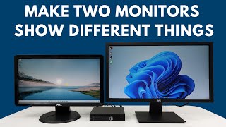 How To Make Two Monitors Show Different Things  Dual Monitor Setup [upl. by Art269]