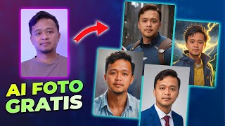 GRATIS Ubah Foto Jadi Keren Dengan AI Headshot Generator  AI EASE [upl. by Ahsinirt502]