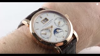 A Lange amp Söhne Saxonia Annual Calendar 330032 Luxury Watch Review [upl. by Aciret548]