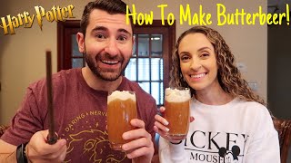 How To Make Butterbeer from Harry Potter and Universal Studios at Home  Easiest Recipe [upl. by Atekihc]