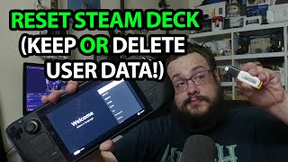 Reimage Steam Deck with via USB with or without losing user data [upl. by Purdy]