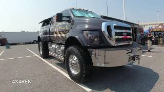 Ford F650 4X4 crew cab Supertrucks Spotted at 2020 ocean city Jeep Week goarmy [upl. by Evette]