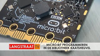 Microbit programmeren in de Bibliotheek Kaatsheuvel  Langstraat TV [upl. by Meeka315]