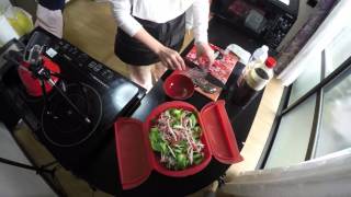 Bokchoy and Crabsticks Side Dish Recipe Cooked Using a Microwave and Lekue Steam Case [upl. by Annail]