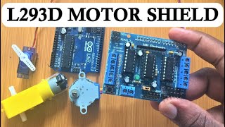 L293D MOTOR DRIVER SHIELD WITH ARDUINO [upl. by Aicarg]