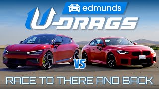 UDRAG RACE BMW M2 vs Kia EV6 GT  Quarter Mile Handling amp More [upl. by Asiel]