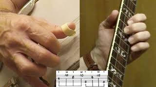 Banjo Lesson Lonesome Road Blues Part 1  Up the Neck [upl. by Keeler]