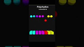 Polyrhythm 12345678 Pendulum Wave 3D Visualization polyrhythm pendulum [upl. by Ardnaiek706]