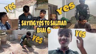 Saying yes 24 hour ⏰ to Salman bhai😅 makeup 💄 kar dia🥺 sycoo vlog [upl. by Didi]