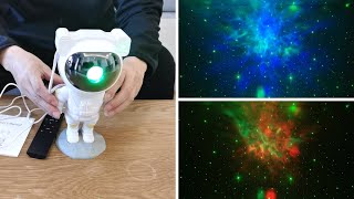 How to Use Space Buddy Projector  Galaxy Astro Alan Astronaut Projector [upl. by Nomyt550]