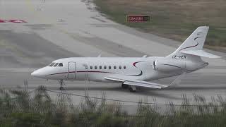 Dassault Falcon 2000 takeoff [upl. by Jaenicke336]