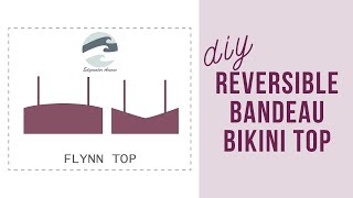 How to Sew a Reversible Bandeau Bikini Top [upl. by Akcirderf911]