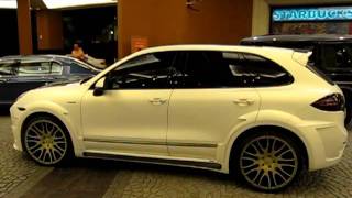 Hamann Porsche Cayenne Turbo matte white with carbon [upl. by Assiram]