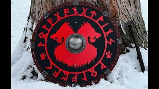 BUILDING GERMANIC VIKING ROUND SHIELDS Volfgang Twins [upl. by Lienahs]