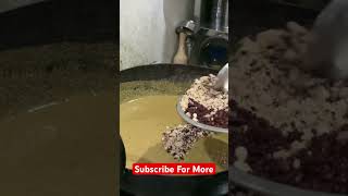 Blending Goong And Kamarkas Add in Besan shorts shortvideo cooking [upl. by Cired]