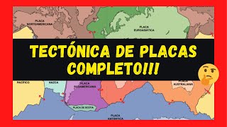 🌎 TECTONICA DE PLACAS completo 🌋 Movimiento de las placas Principales Placas Deriva continental [upl. by Alcus]