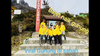 Viral di sabah national Park Cost bajet first time mendaki Gunung Tertinggi di Asia GUNUNG KINABALU [upl. by Aniraz]