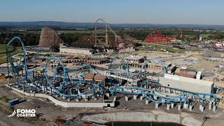 ABYSSUS  tests of new roller coaster in EnergyLandia Aqualantis [upl. by Irakab]