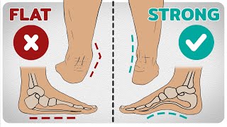 How to Fix Flat Feet fallen arches in 4 Steps [upl. by Eugeniusz975]