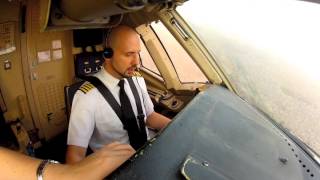 HD Cockpit B767 Takeoff amp Landing scenes [upl. by Horbal5]